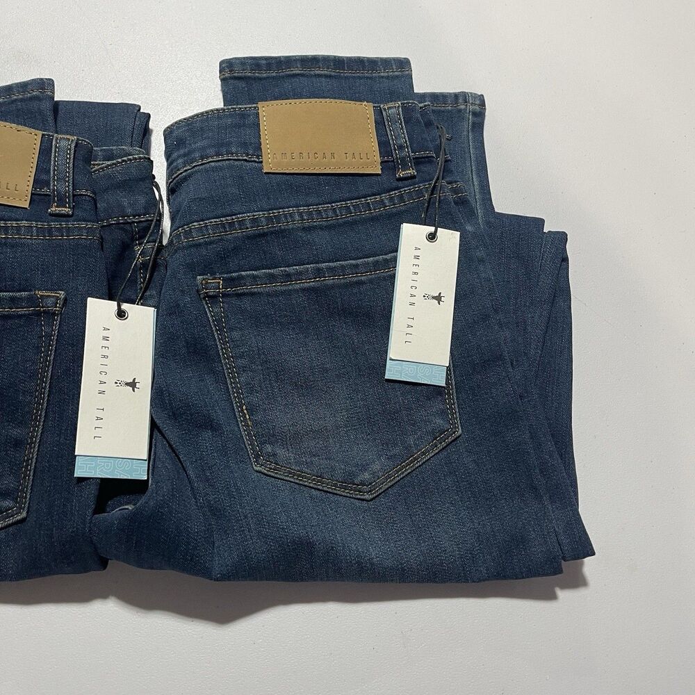 Lot of 2 American Tall Jeans Women's 29x35 Sarah Mid Rise Skinny - Picture 3 of 10